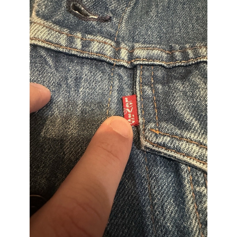 Levi's Trucker Jacket Men 48 Blue Denim Vintage 71506 0216 Made in Canada - Picture 2 of 9